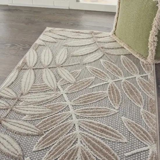 Natural Leaves Indoor Outdoor Area Rug Photo 6