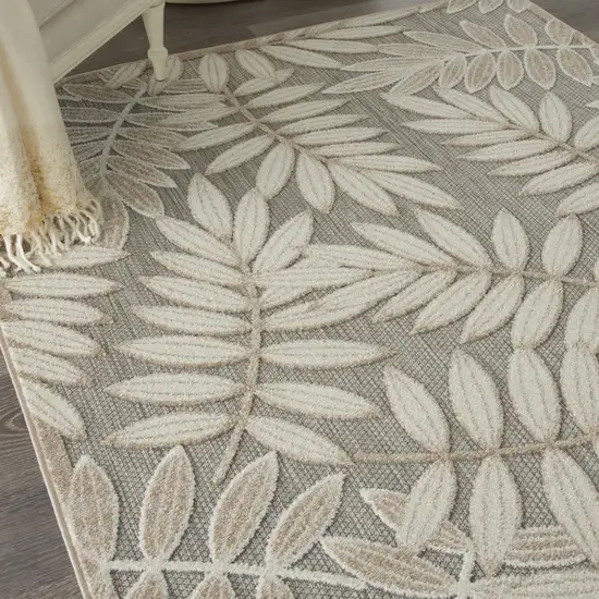 Natural Leaves Indoor Outdoor Area Rug Photo 4