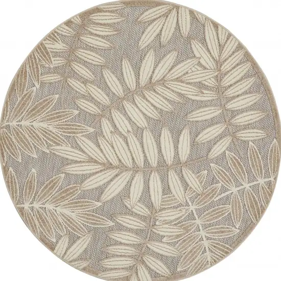 Natural Leaves Indoor Outdoor Area Rug Photo 9