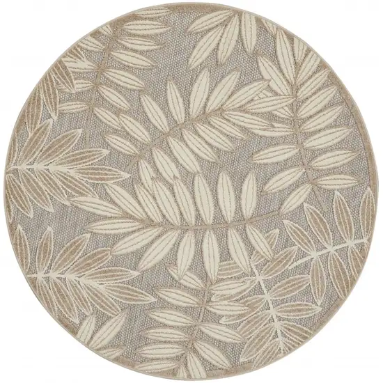 Natural Leaves Indoor Outdoor Area Rug Photo 1