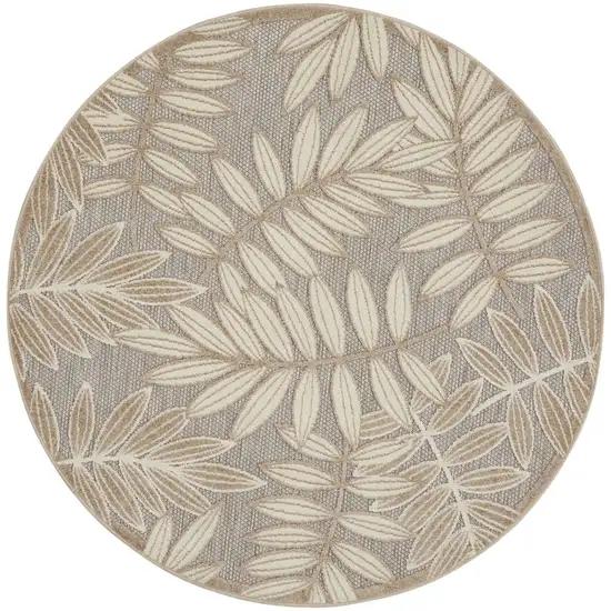 Natural Leaves Indoor Outdoor Area Rug Photo 1