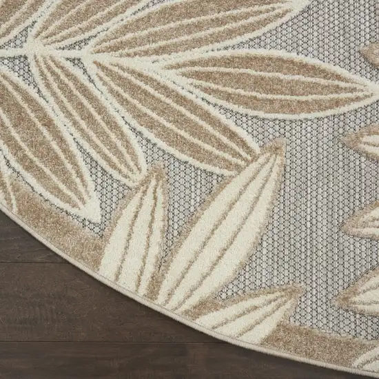 Natural Leaves Indoor Outdoor Area Rug Photo 2