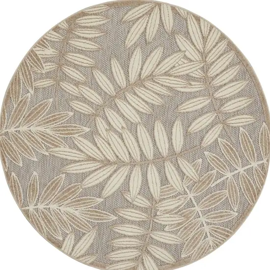 Natural Leaves Indoor Outdoor Area Rug Photo 9