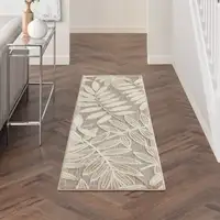Photo of Natural Leaves Indoor Outdoor Runner Rug