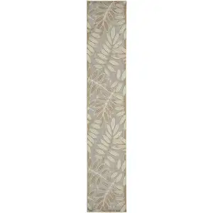 Photo of Natural Leaves Indoor Outdoor 12-ft Runner Rug