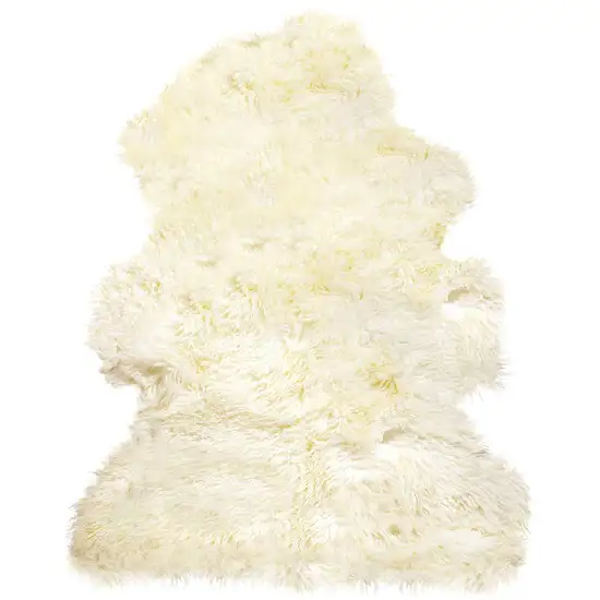 Natural New Zealand Sheepskin Wool Area Rug Photo 1