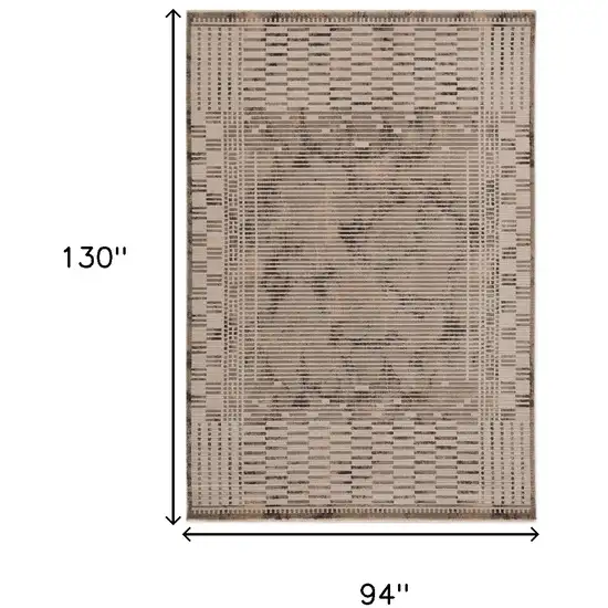 94 X 130 Natural Polyester Rug Photo 3