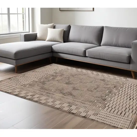 94 X 130 Natural Polyester Rug Photo 1