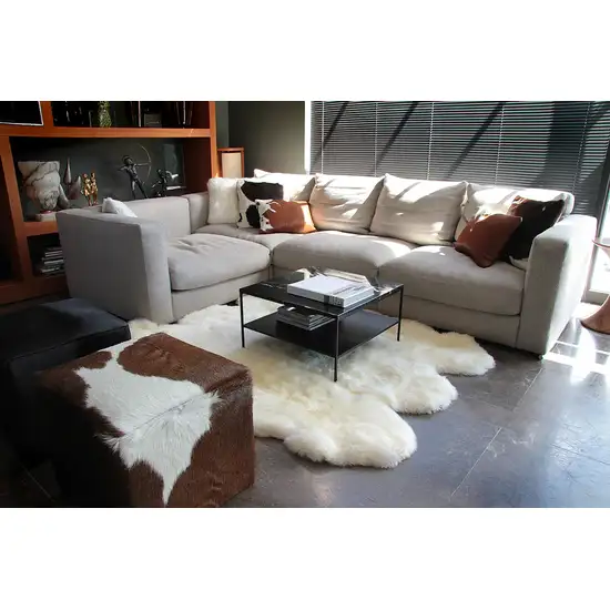 Natural Sheepskin Wool Area Rug Photo 6