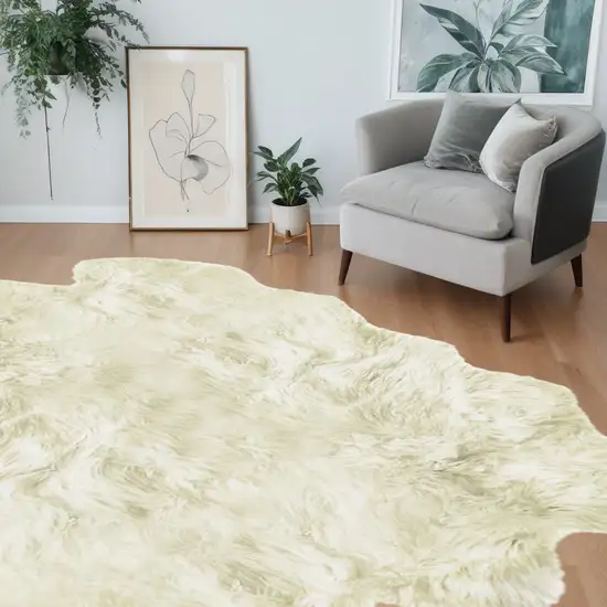 Natural Sheepskin Non Skid Area Rug Photo 1