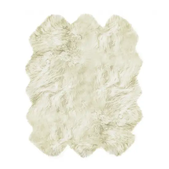 Natural Sheepskin Wool Area Rug Photo 1