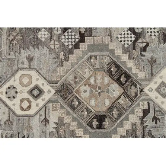 Natural Southwestern Hand Tufted Non Skid Area Rug Photo 4