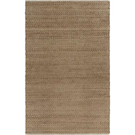 Natural Toned Chevron Pattern Area Rug Photo 1