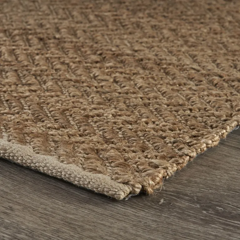 Natural Toned Chevron Pattern Area Rug Photo 4