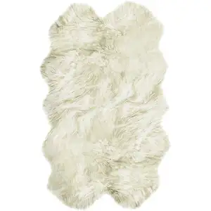 Photo of Natural White New Zealand Sheepskin Area Rug