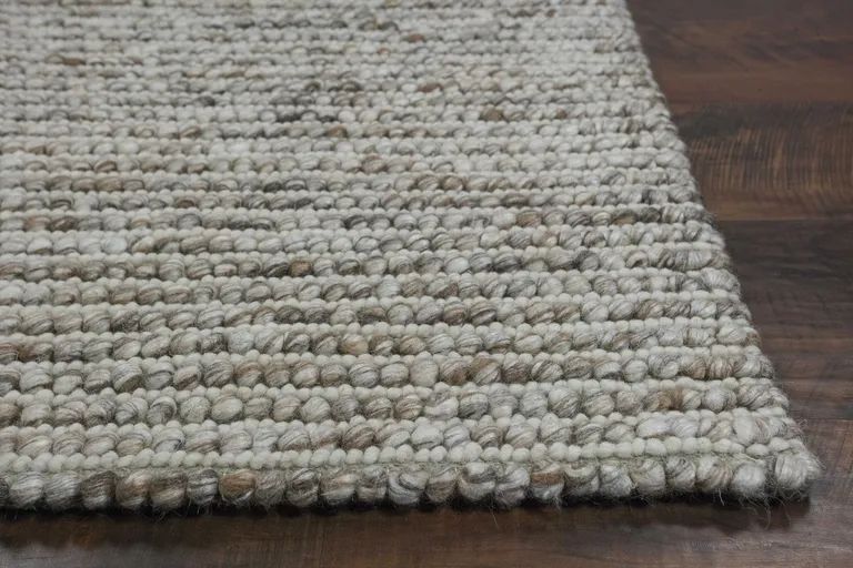 Natural Wool Boucle Berber Style Area Rug Photo 4