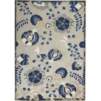 Photo of Natural and Blue Indoor Outdoor Area Rug