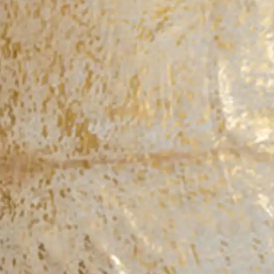 Natural and Gold Genuine Cowhide Area Rug Photo 3