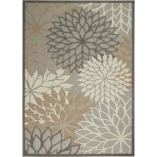 Natural and Gray Indoor Outdoor Area Rug Photo 1