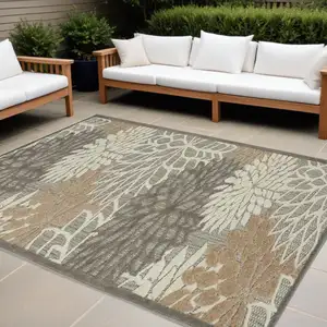 Photo of Natural and Gray Indoor Outdoor Area Rug