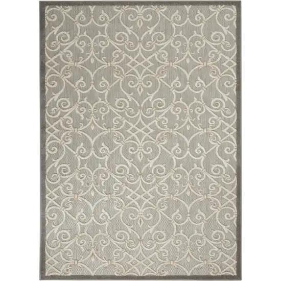 Natural and Gray Indoor Outdoor Area Rug Photo 1