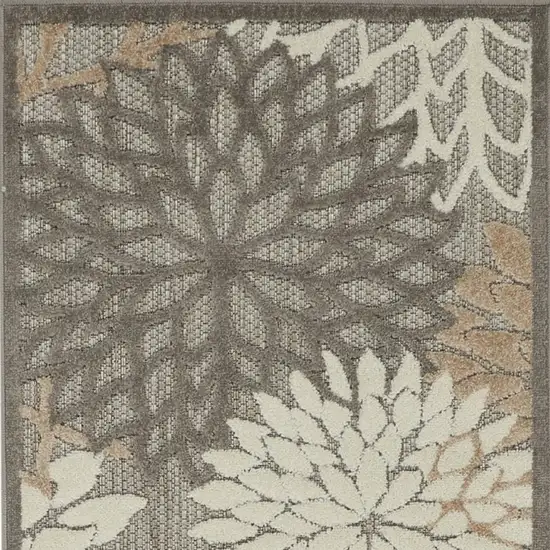 Natural and Gray Indoor Outdoor Runner Rug Photo 4