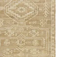 Photo of Natural and Ivory Medallion Hand Woven Area Rug