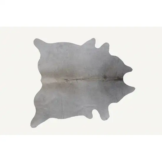 Natural and Light Gray Cowhide  Area Rug Photo 2