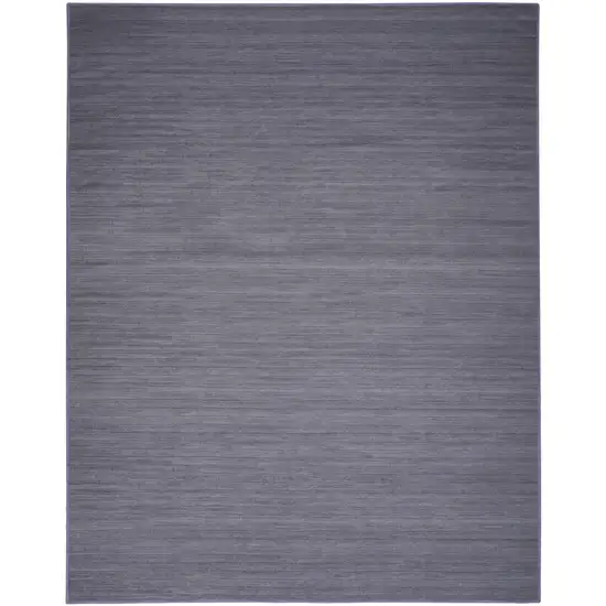 Navy Blue Abstract Washable Area Rug Photo 2