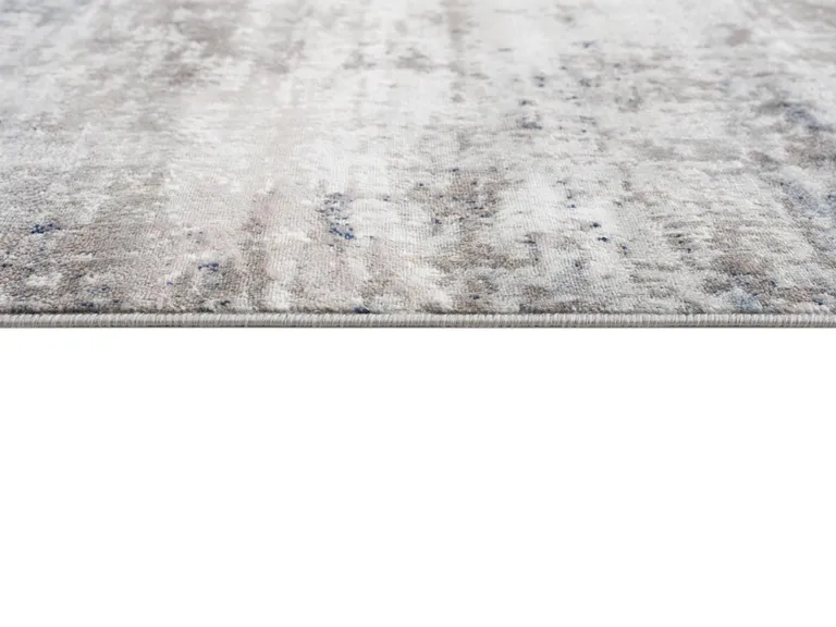 Navy Blue Distressed Striations Area Rug Photo 5