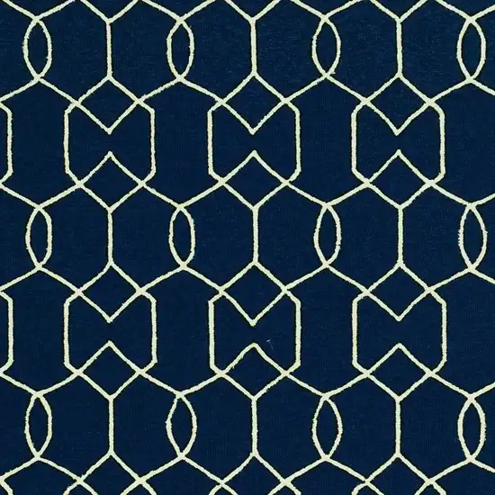 Blue Moroccan Indoor Outdoor Area Rug Photo 6