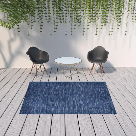 Navy Blue Indoor Outdoor Area Rug Photo 2