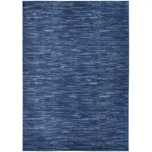 Photo of Navy Blue Indoor Outdoor Area Rug