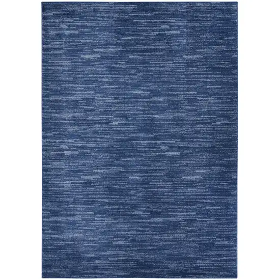 Navy Blue Indoor Outdoor Area Rug Photo 1