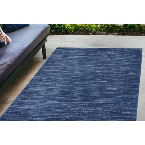 Blue Non Skid Indoor Outdoor Area Rug Photo 2