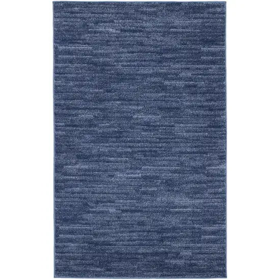 Navy Blue Non Skid Indoor Outdoor Area Rug Photo 2