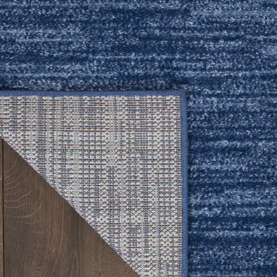 Navy Blue Power Loom Area Rug Photo 8