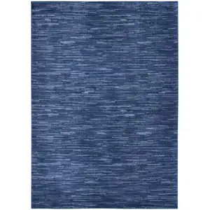 Photo of Navy Blue Power Loom Area Rug