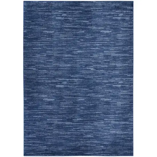 Navy Blue Power Loom Area Rug Photo 4