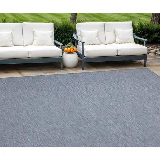 Navy Blue Indoor Outdoor Area Rug Photo 1