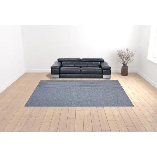 Navy Blue Power Loom Area Rug Photo 2