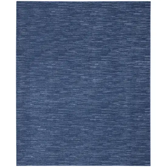 Navy Blue Power Loom Area Rug Photo 1