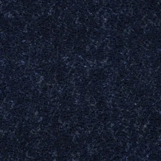 Navy Blue Shag Power Loom Area Rug Photo 9