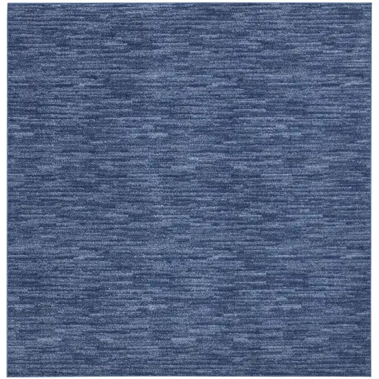 Navy Blue Square Non Skid Indoor Outdoor Area Rug Photo 4