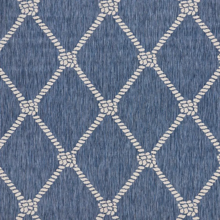 Navy Knot Indoor Outdoor Area Rug Photo 2