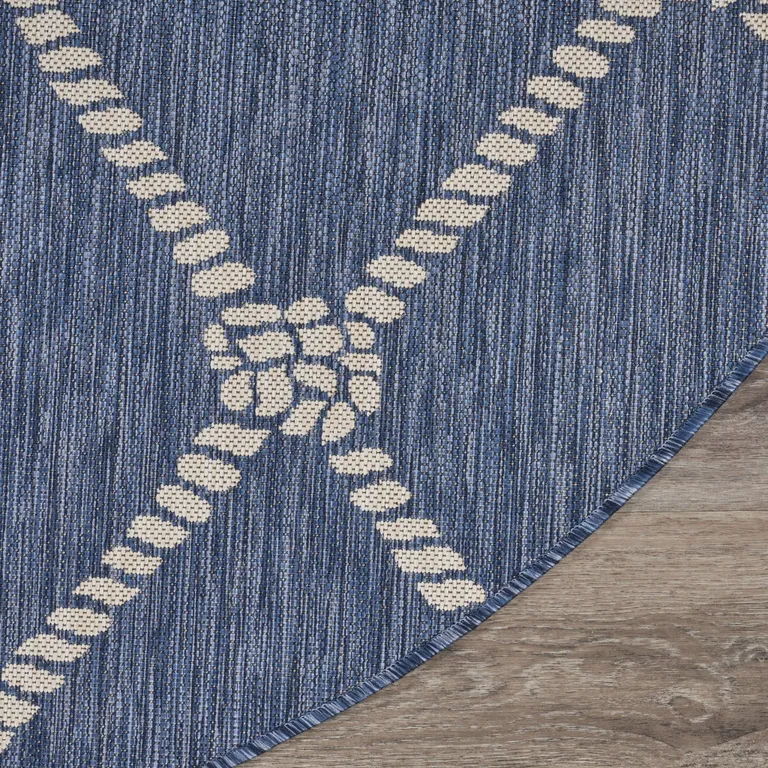 Navy Knot Indoor Outdoor Area Rug Photo 4