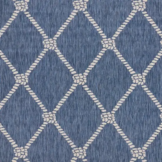 Navy Knot Indoor Outdoor Scatter Rug Photo 2