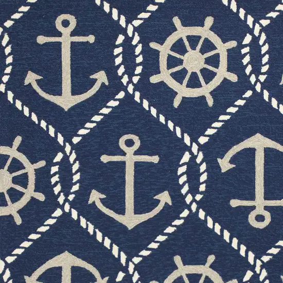 Navy Marine UV Treated Area Rug Photo 3