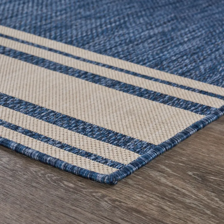 Navy Nautical Indoor Outdoor Scatter Rug Photo 3