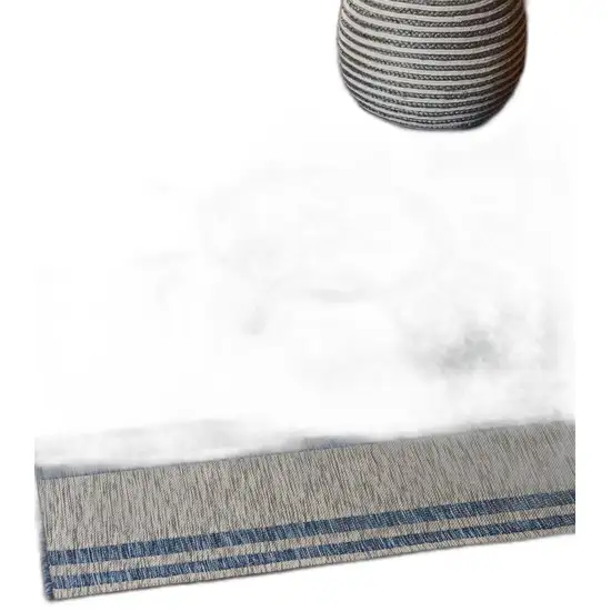 Blue And Gray Indoor Outdoor Area Rug Photo 4